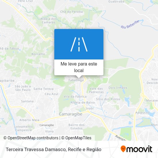 Terceira Travessa Damasco mapa
