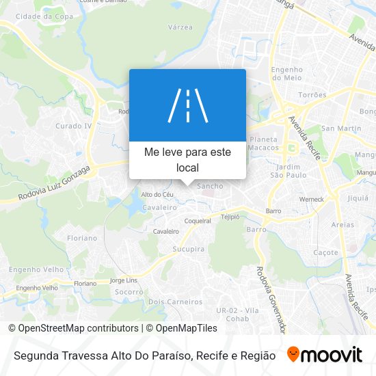 Segunda Travessa Alto Do Paraíso mapa