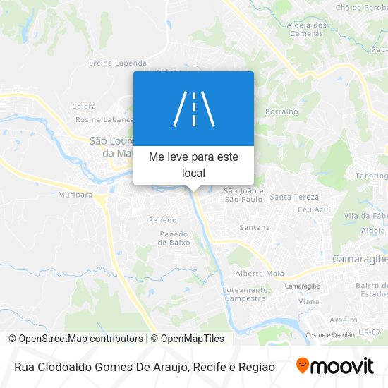 Rua Clodoaldo Gomes De Araujo mapa