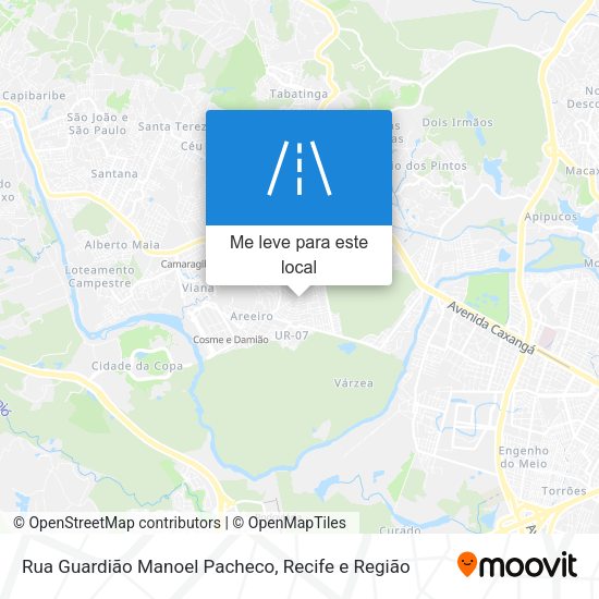 Rua Guardião Manoel Pacheco mapa