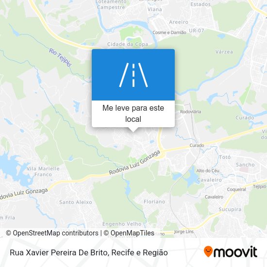 Rua Xavier Pereira De Brito mapa