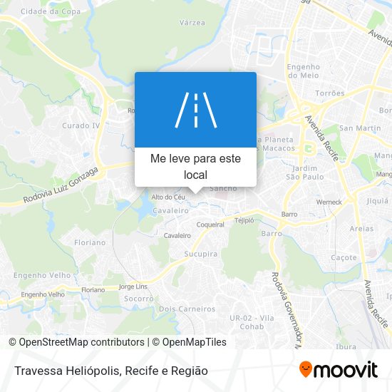 Travessa Heliópolis mapa