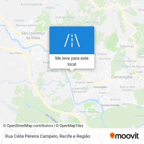 Rua Célia Pereira Campelo mapa
