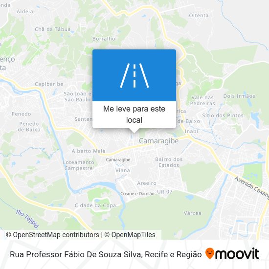 Rua Professor Fábio De Souza Silva mapa