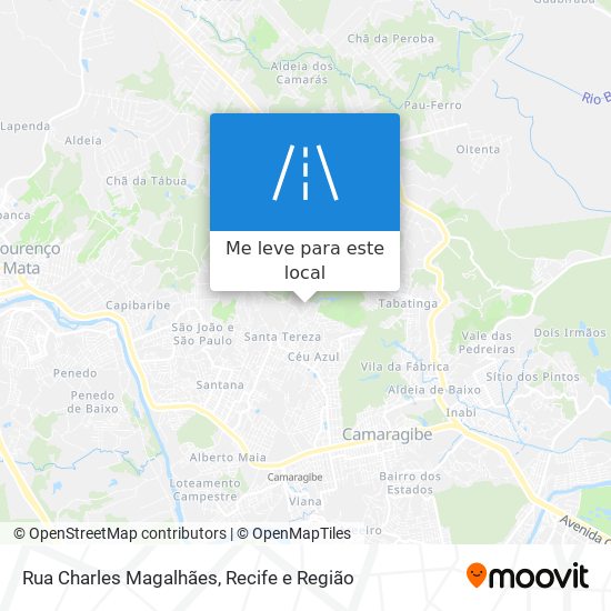 Rua Charles Magalhães mapa