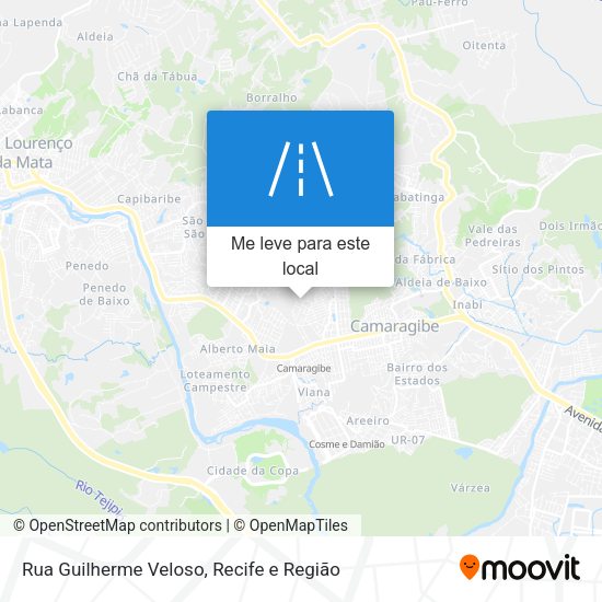 Rua Guilherme Veloso mapa