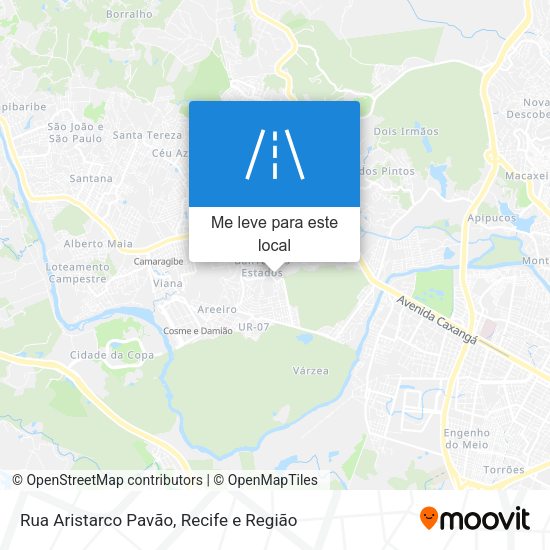 Rua Aristarco Pavão mapa
