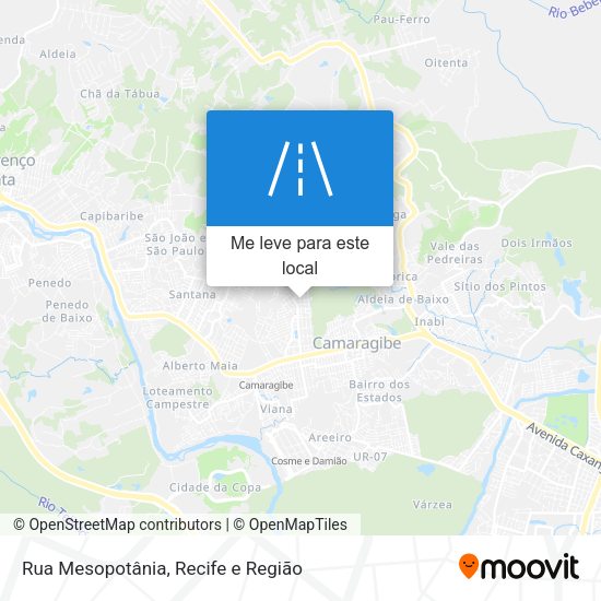 Rua Mesopotânia mapa