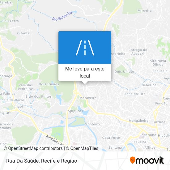 Rua Da Saúde mapa