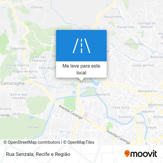 Rua Senzala mapa