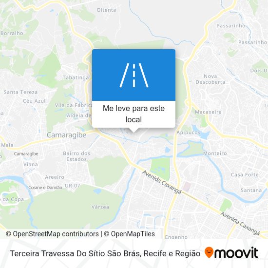 Terceira Travessa Do Sítio São Brás mapa