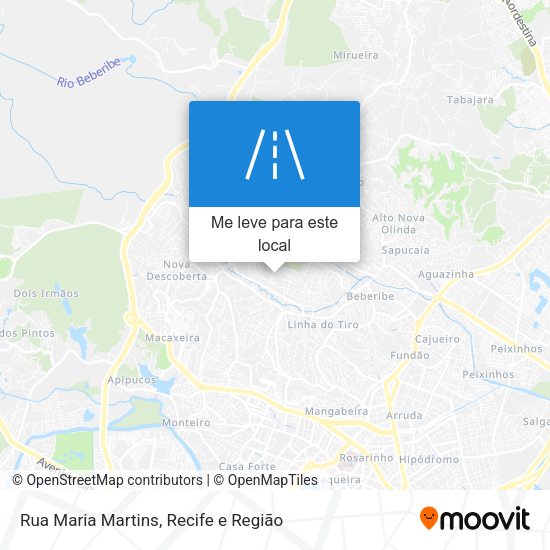 Rua Maria Martins mapa