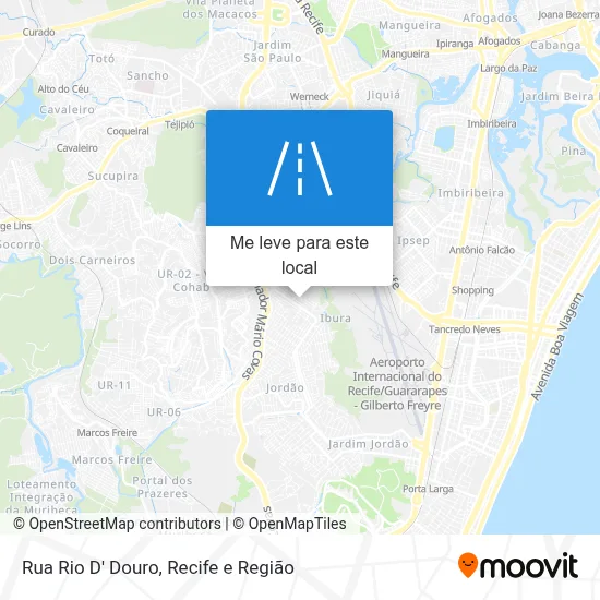 Rua Rio D' Douro mapa