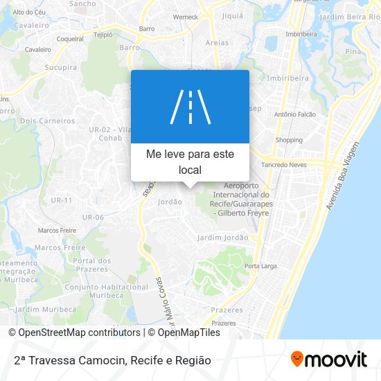 2ª Travessa Camocin mapa