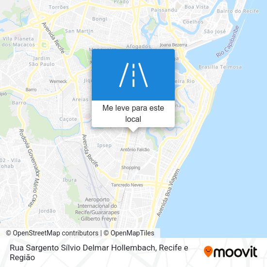 Rua Sargento Sílvio Delmar Hollembach mapa