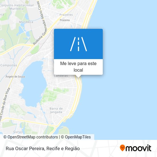 Rua Oscar Pereira mapa