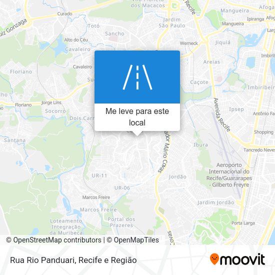 Rua Rio Panduari mapa