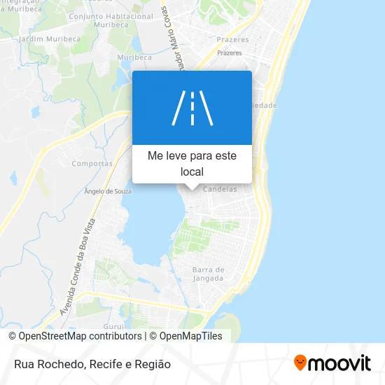 Rua Rochedo mapa