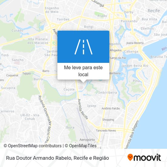 Rua Doutor Armando Rabelo mapa