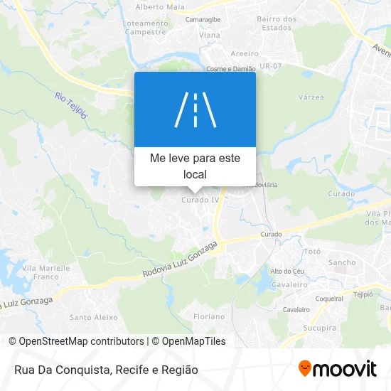 Rua Da Conquista mapa
