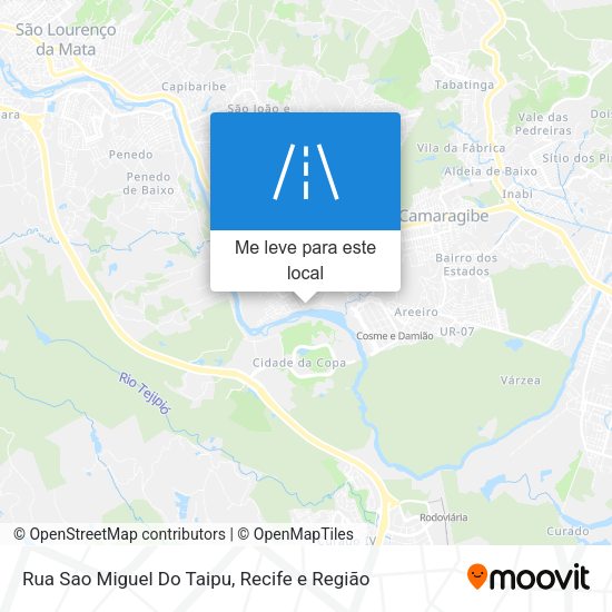 Rua Sao Miguel Do Taipu mapa