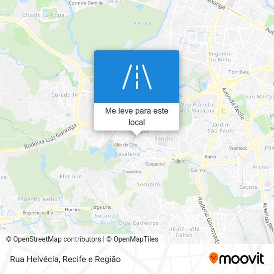 Rua Helvécia mapa