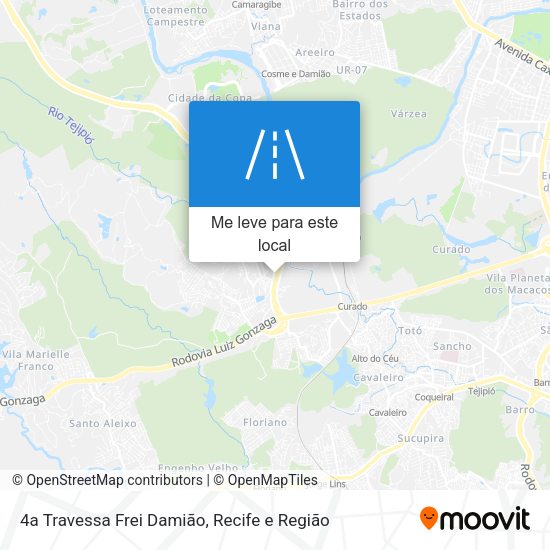 4a Travessa Frei Damião mapa