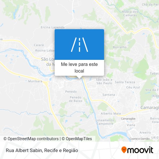 Rua Albert Sabin mapa
