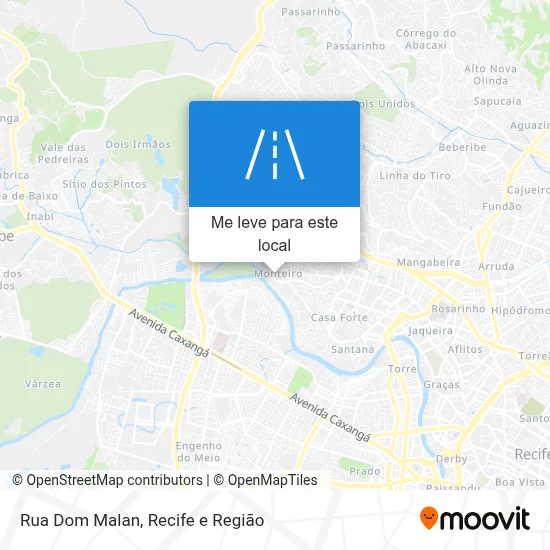 Rua Dom Malan mapa