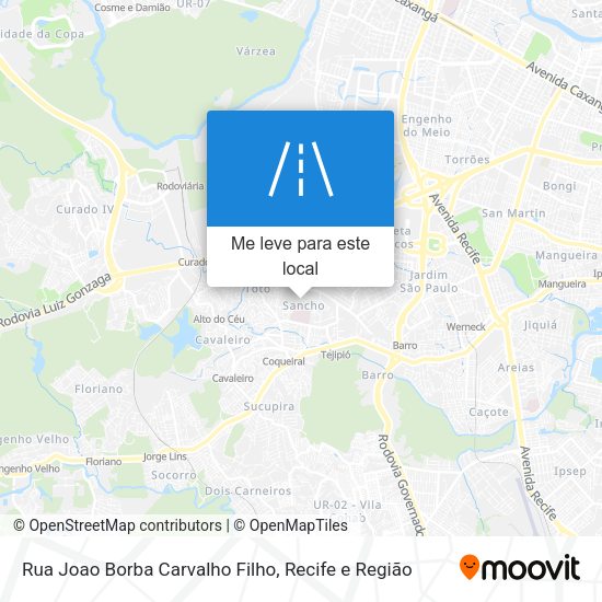 Rua Joao Borba Carvalho Filho mapa