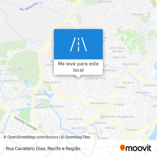 Rua Cavaleiro Dias mapa