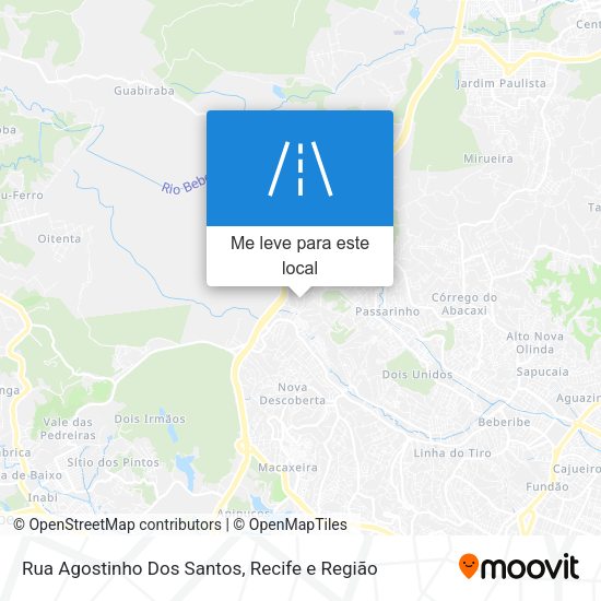 Rua Agostinho Dos Santos mapa