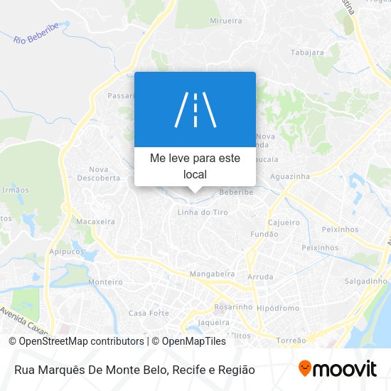 Rua Marquês De Monte Belo mapa