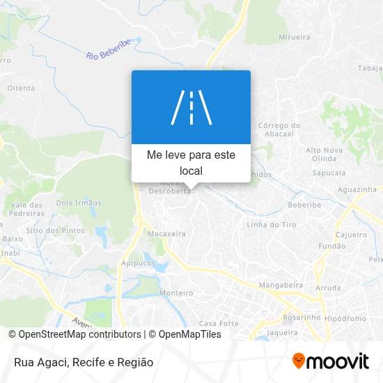 Rua Agaci mapa