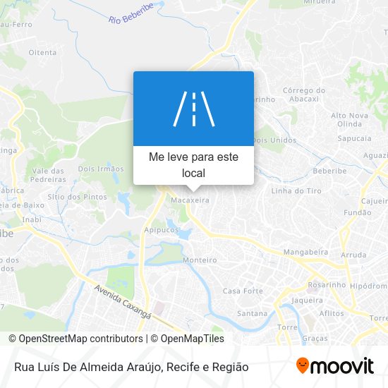 Rua Luís De Almeida Araújo mapa