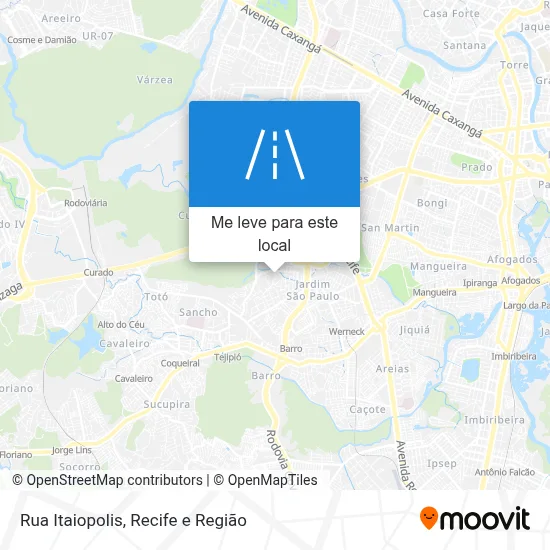 Rua Itaiopolis mapa