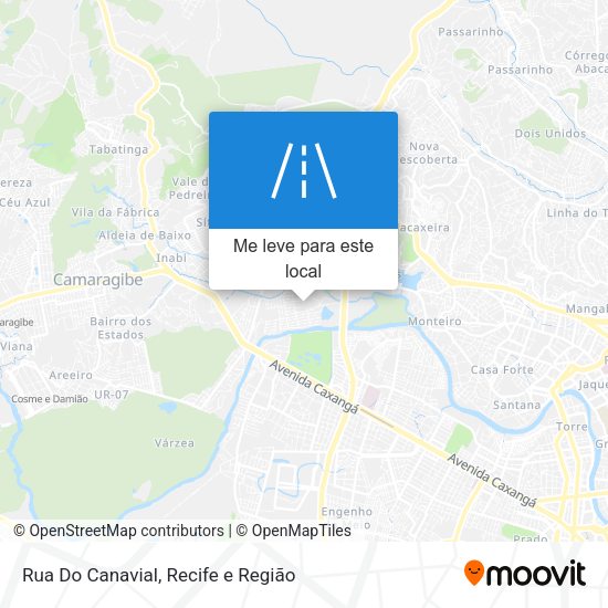 Rua Do Canavial mapa