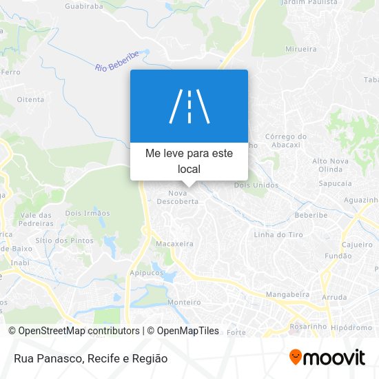 Rua Panasco mapa