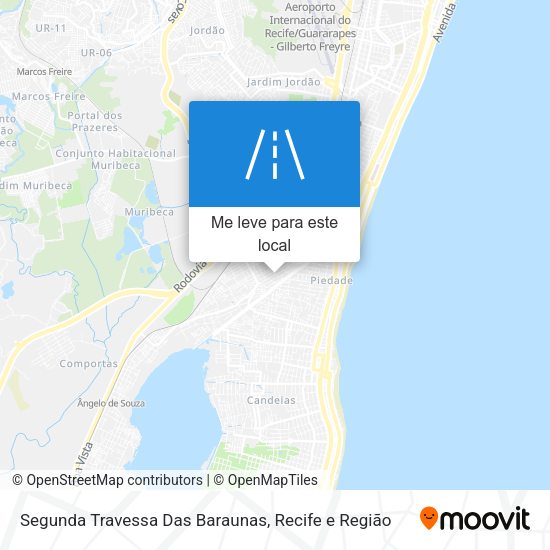 Segunda Travessa Das Baraunas mapa