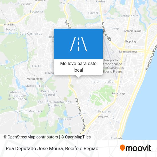 Rua Deputado José Moura mapa