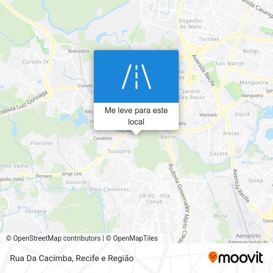 Rua Da Cacimba mapa