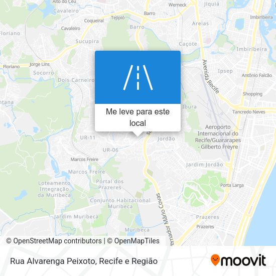 Rua Alvarenga Peixoto mapa