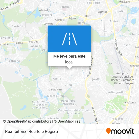 Rua Ibitiara mapa