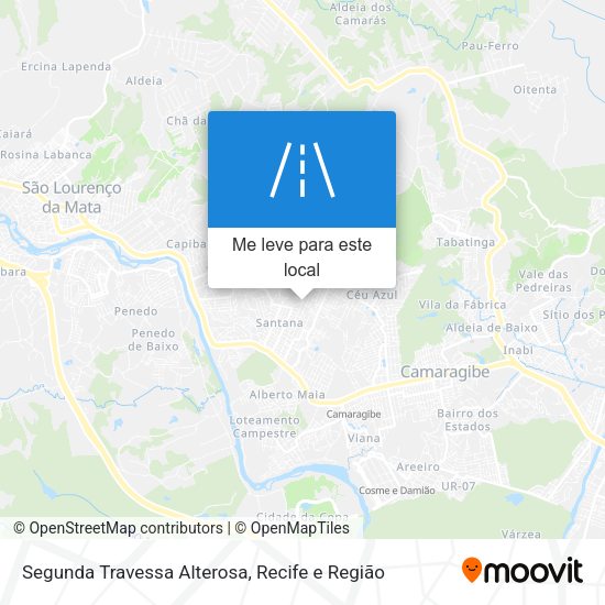 Segunda Travessa Alterosa mapa