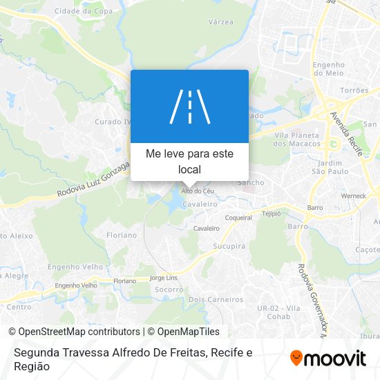Segunda Travessa Alfredo De Freitas mapa