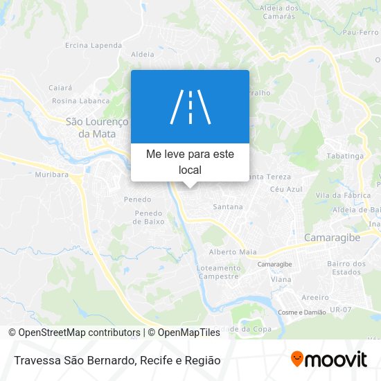 Travessa São Bernardo mapa
