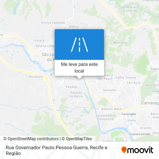 Rua Governador Paulo Pessoa Guerra mapa