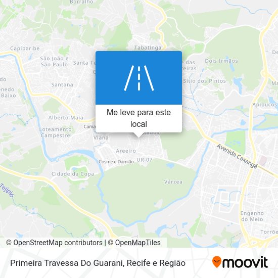 Primeira Travessa Do Guarani mapa