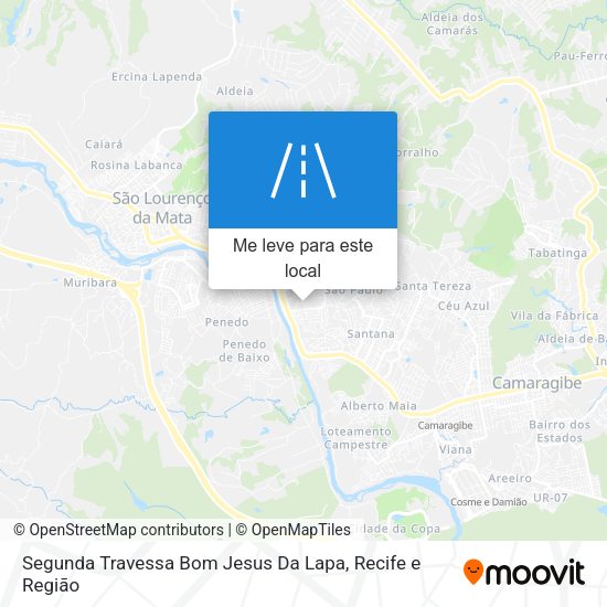 Segunda Travessa Bom Jesus Da Lapa mapa