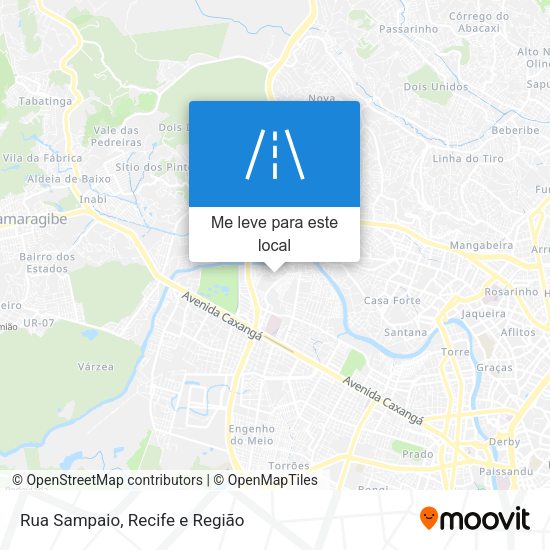 Rua Sampaio mapa